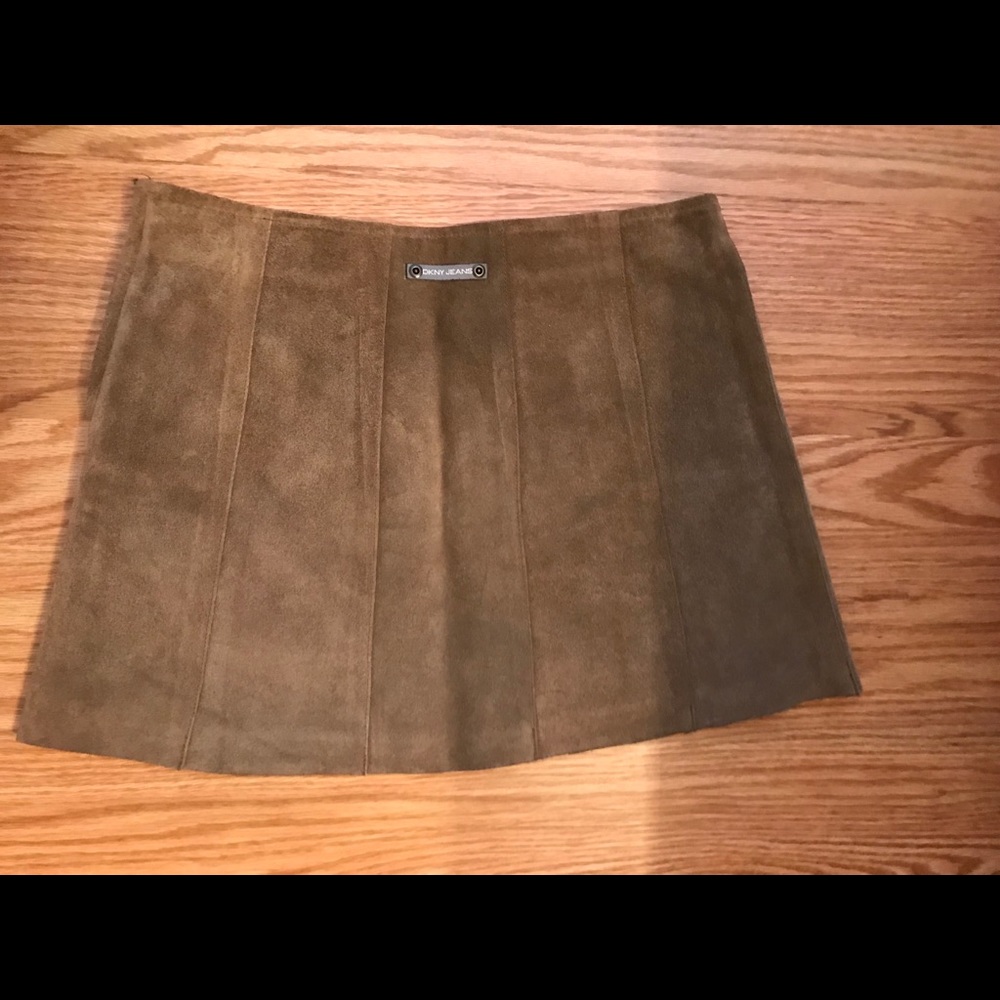 Suede DKNY skirt
